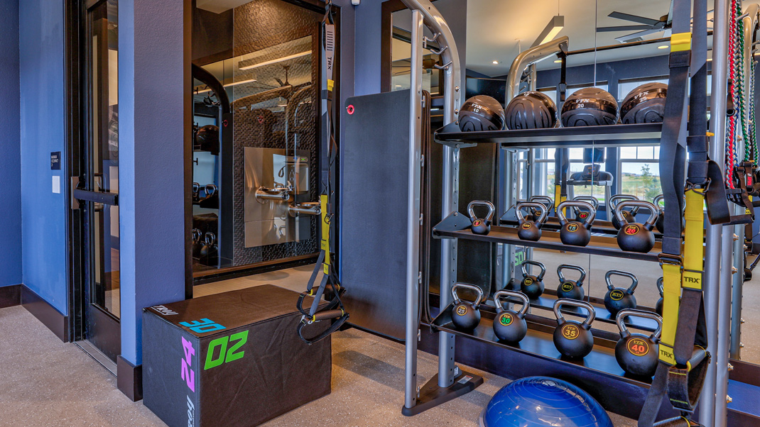 Accessory Storage for Fitness Equipment